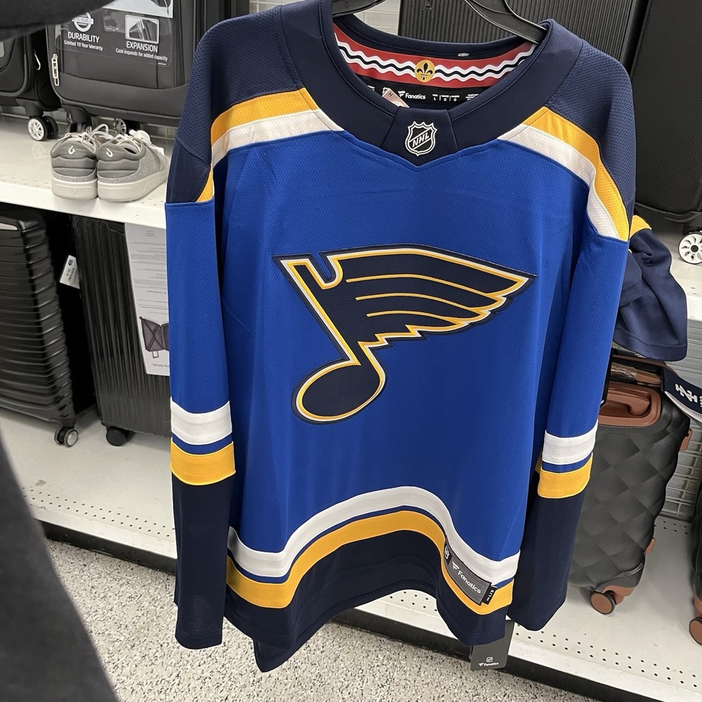 St Louis Blues Jersey Mens Large Blue NHL Hockey Breakaway Sweater